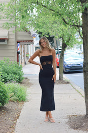 Lace Lies Maxi Black