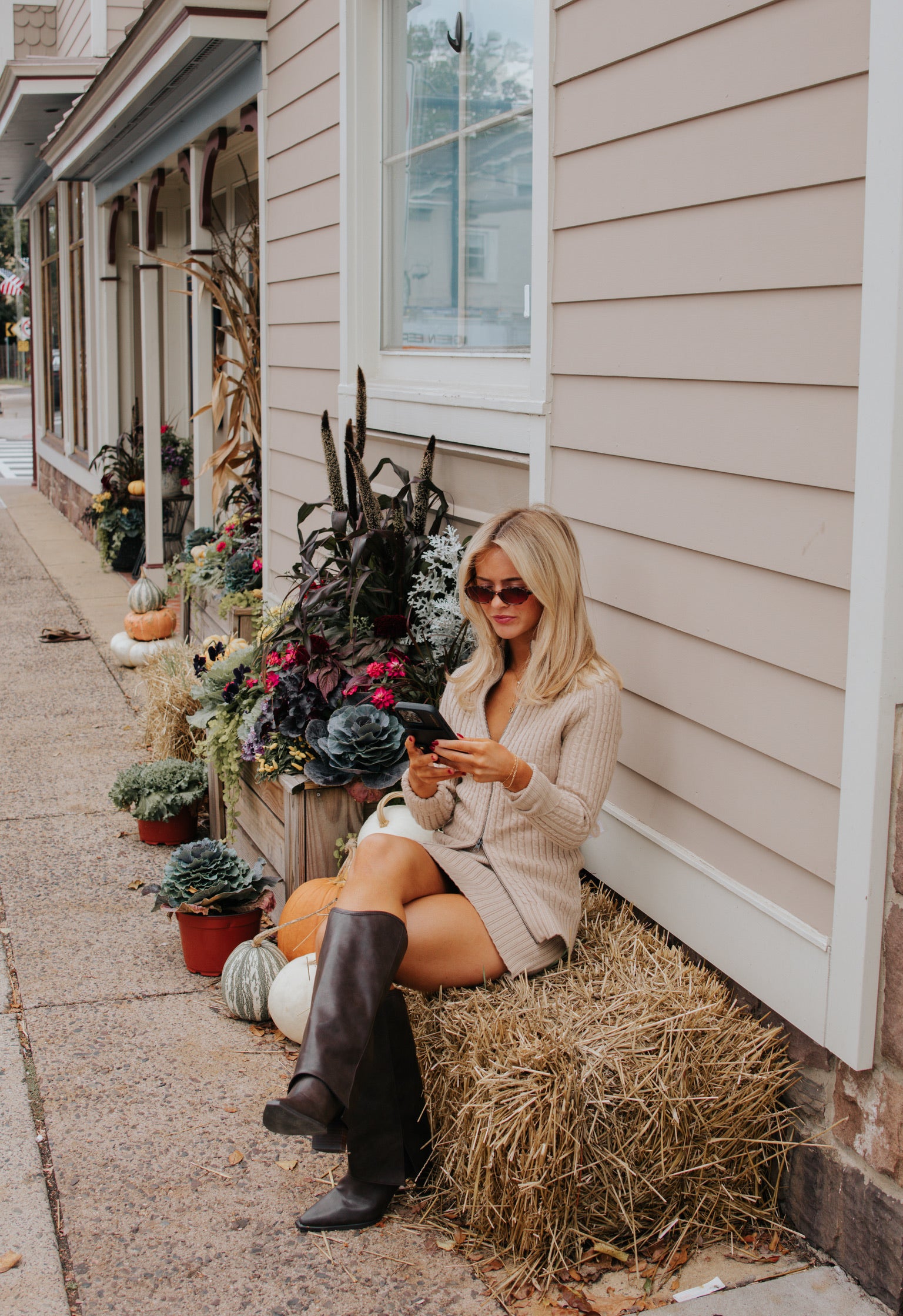 Eliza Mini Skirt Sweater Set