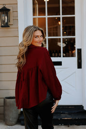 Lyssy Top Burgundy