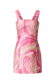 Mirella Fitted Mini Dress in Pink