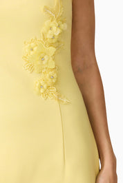 Evee Strapless Maxi Dress in Yellow