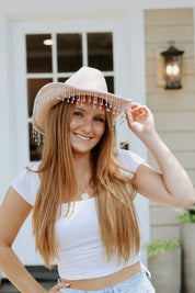 Rhinestone Fringe Cowgirl Hat