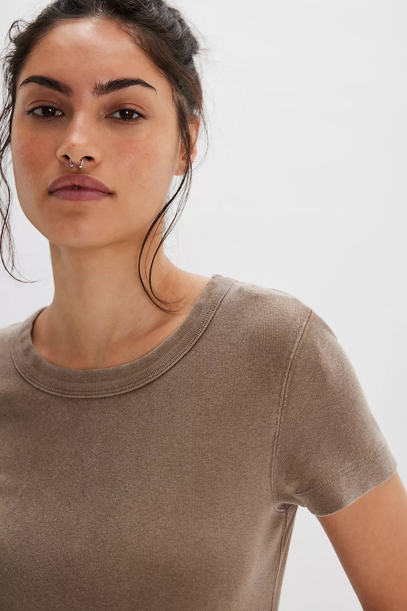 We The Free Atlas Crew Tee |Dutch Cocoa | Free People