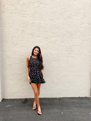 Raven Printed Mini Dress Night Combo FB
