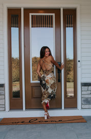 Tate Bandana Print Midi Dress | Lulus
