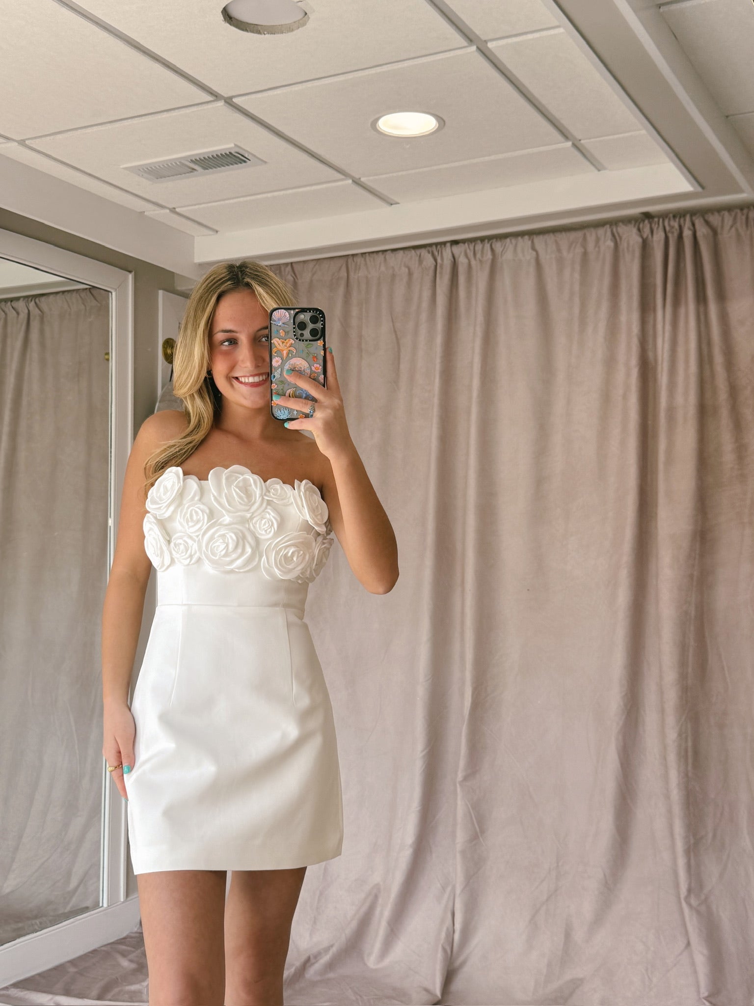 AVERIE MINI DRESS - IVORY