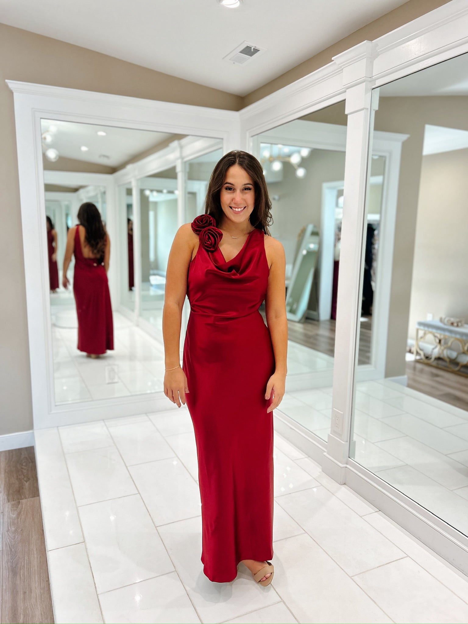 wine fall dress Fall In Love Maxi Wine M