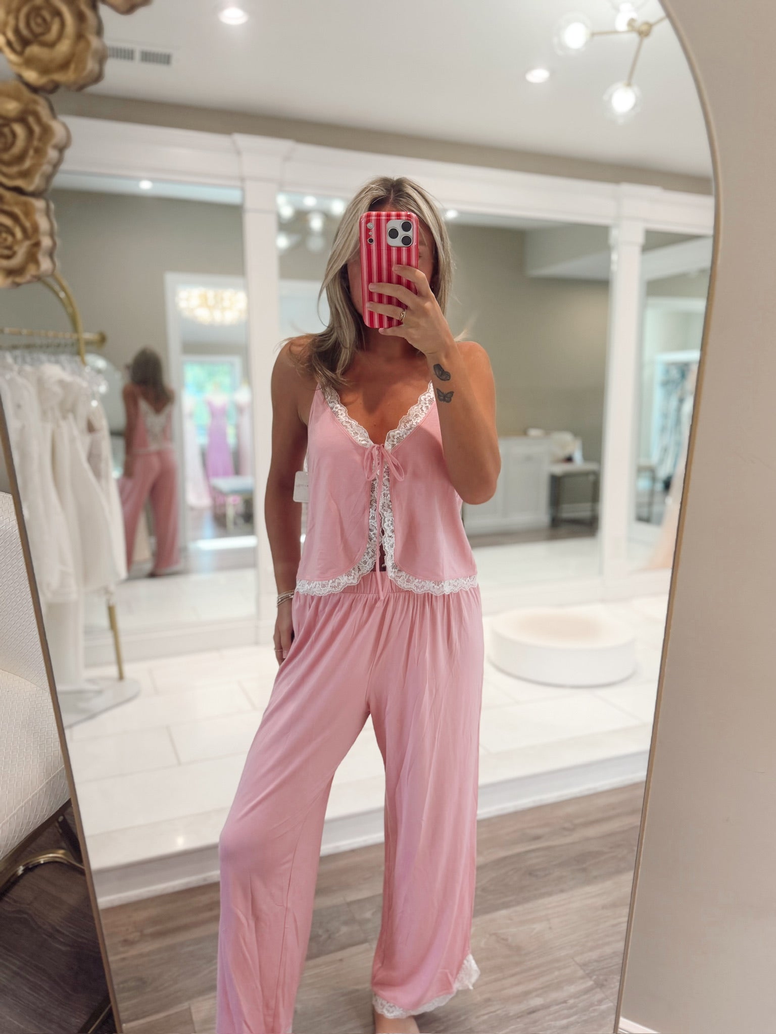 Sleepless Summer Pant Set | Pink Combo | Free People
