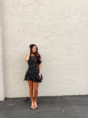 Raven Printed Mini Dress Night Combo FB