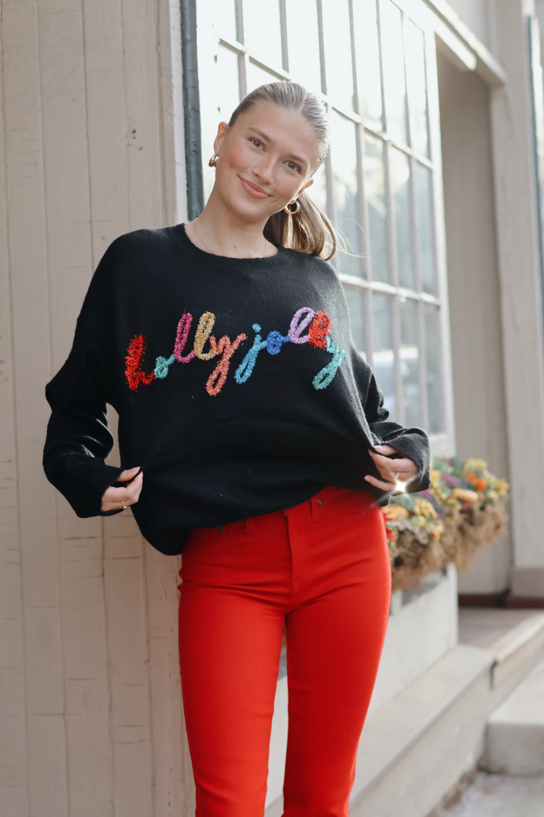 Holly Jolly Tinsel Sweater