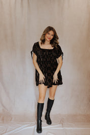 Velvet Summer Camp Tunic Black Combo FP