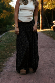 So Charming Wide-Leg Pants Black Combo Tuscany