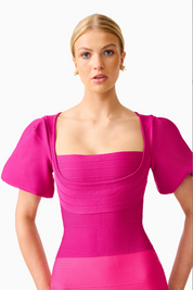 Florava Midi Dress | Pink Multi | Elliatt