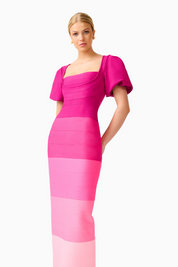 Florava Midi Dress | Pink Multi | Elliatt