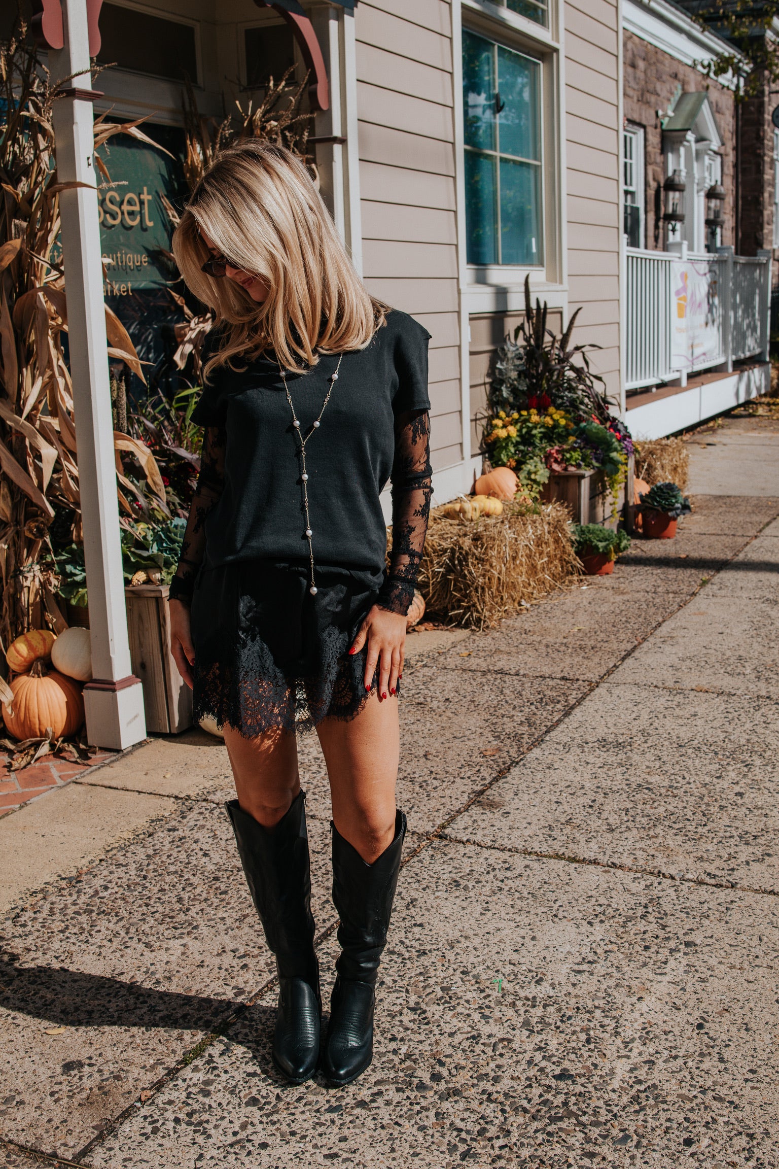 Meet Me In The Middle Mini Slip Skirt | Black | Free People