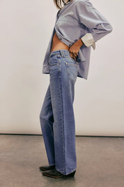 We The Free Tennessee Low-Rise Boyfriend Jeans in Cowboy Romance