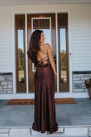 Reese Maxi Dress in Chocolate | Lulus