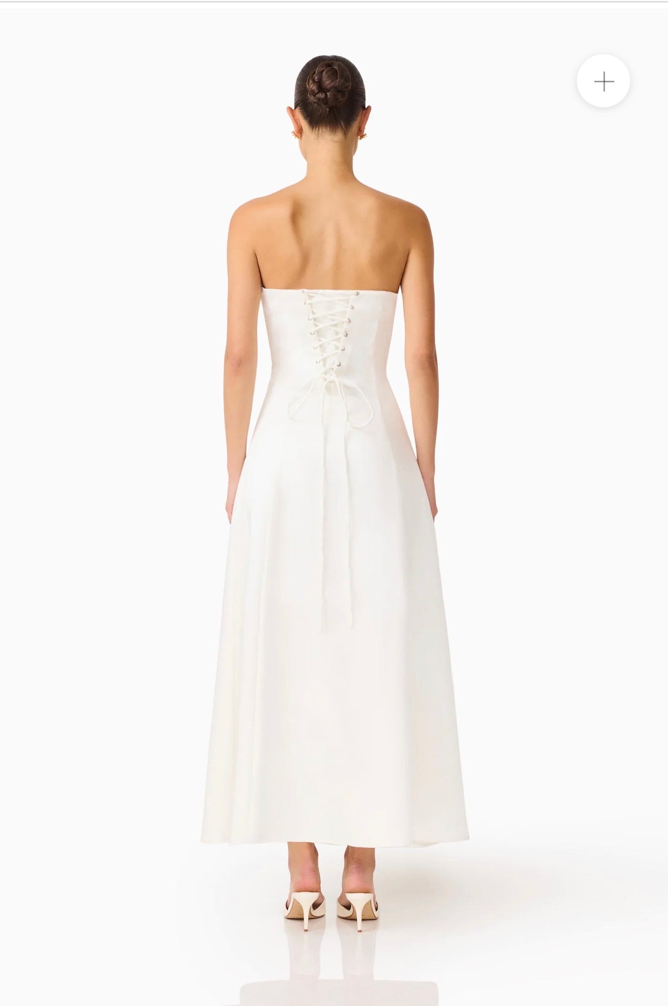 Espera Fit & Flare Gown White by Elliatt