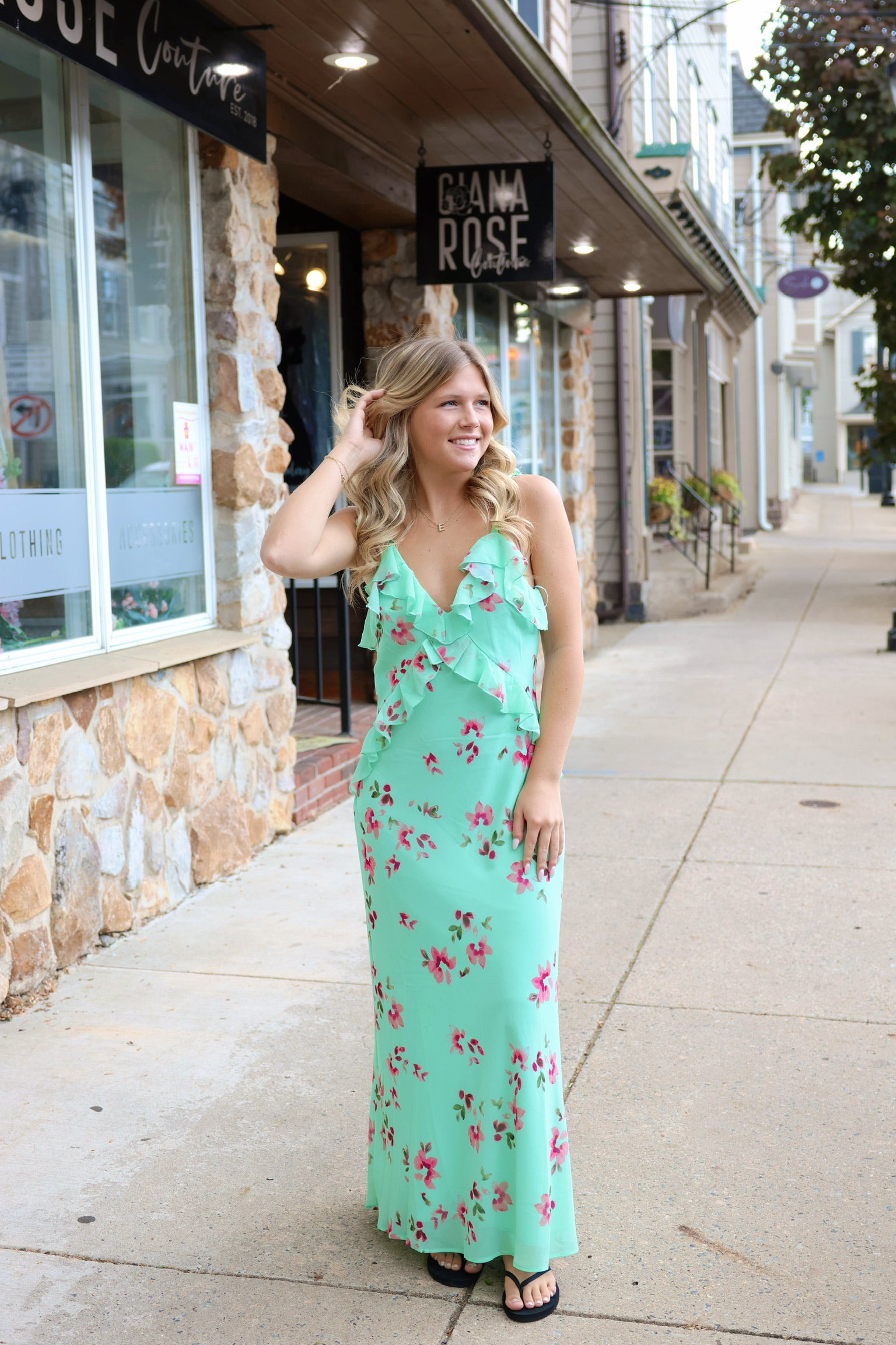 Adalina Dress- Mint