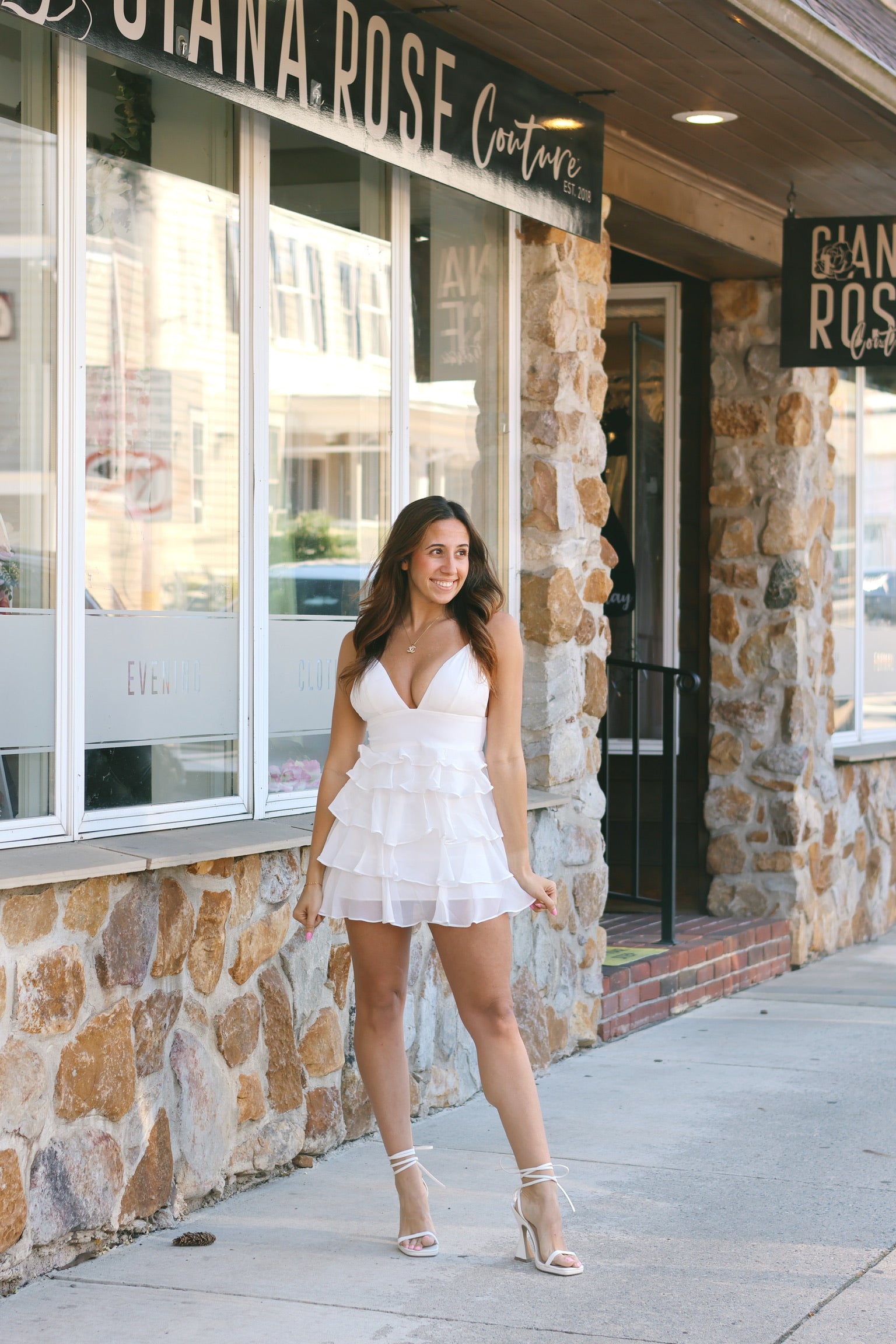 Kayla Mini Dress Ivory