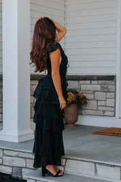 Sai Tiered Dress in Black | Lulus