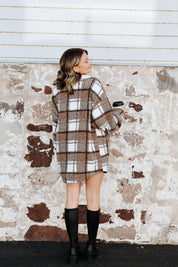 Mallory Plaid Sherpa Jacket