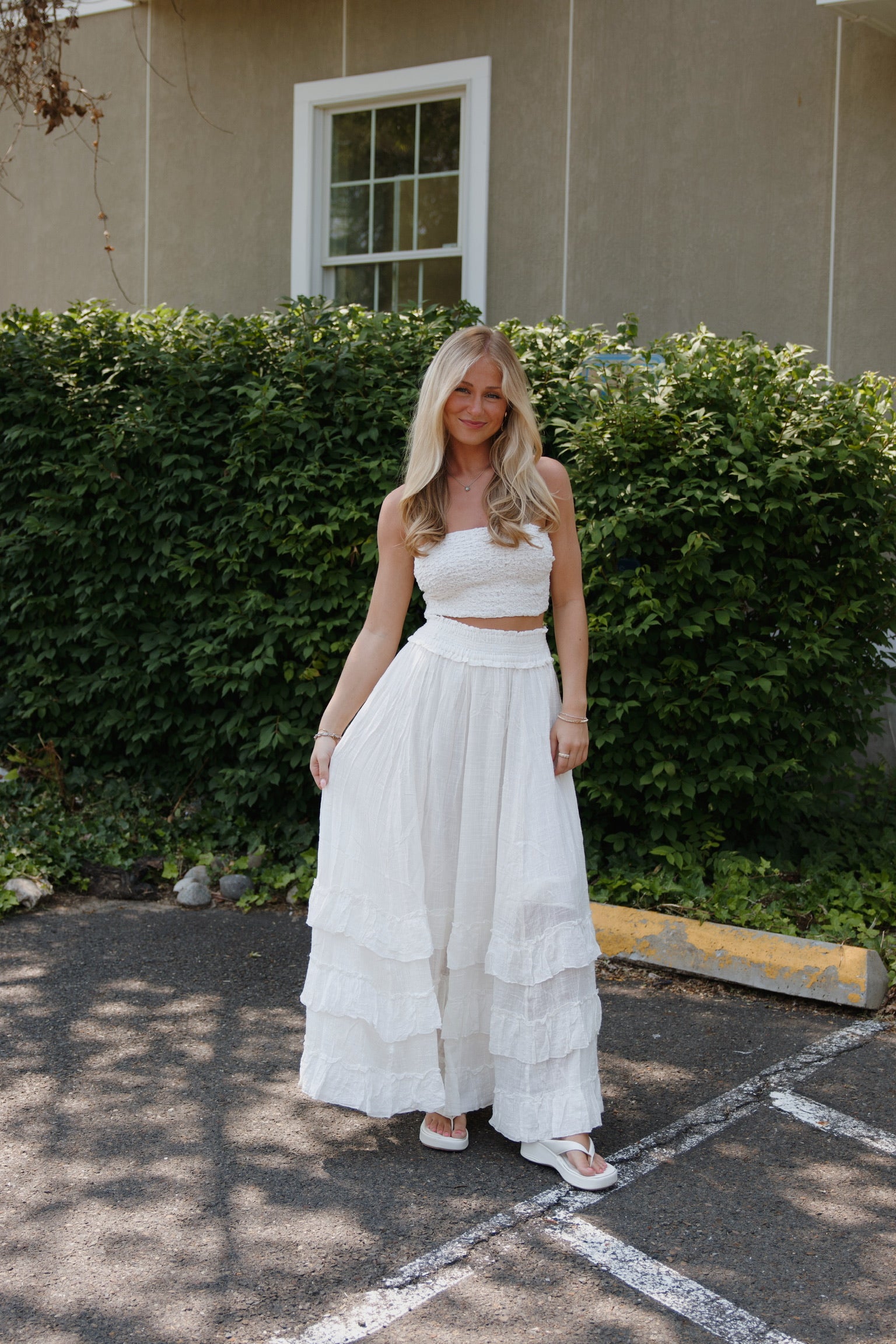 Brynn Maxi Skirt White FP