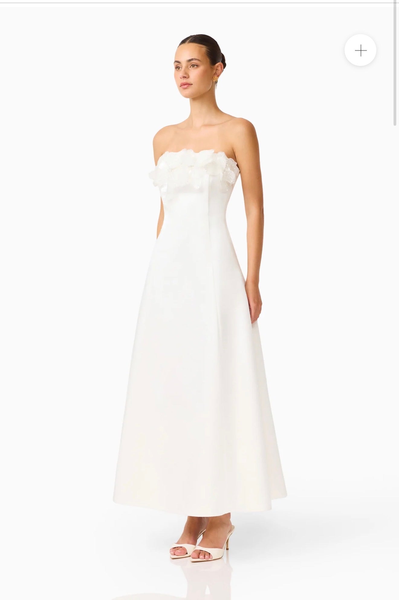 Espera Fit & Flare Gown White by Elliatt