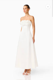 Espera Fit & Flare Gown White by Elliatt