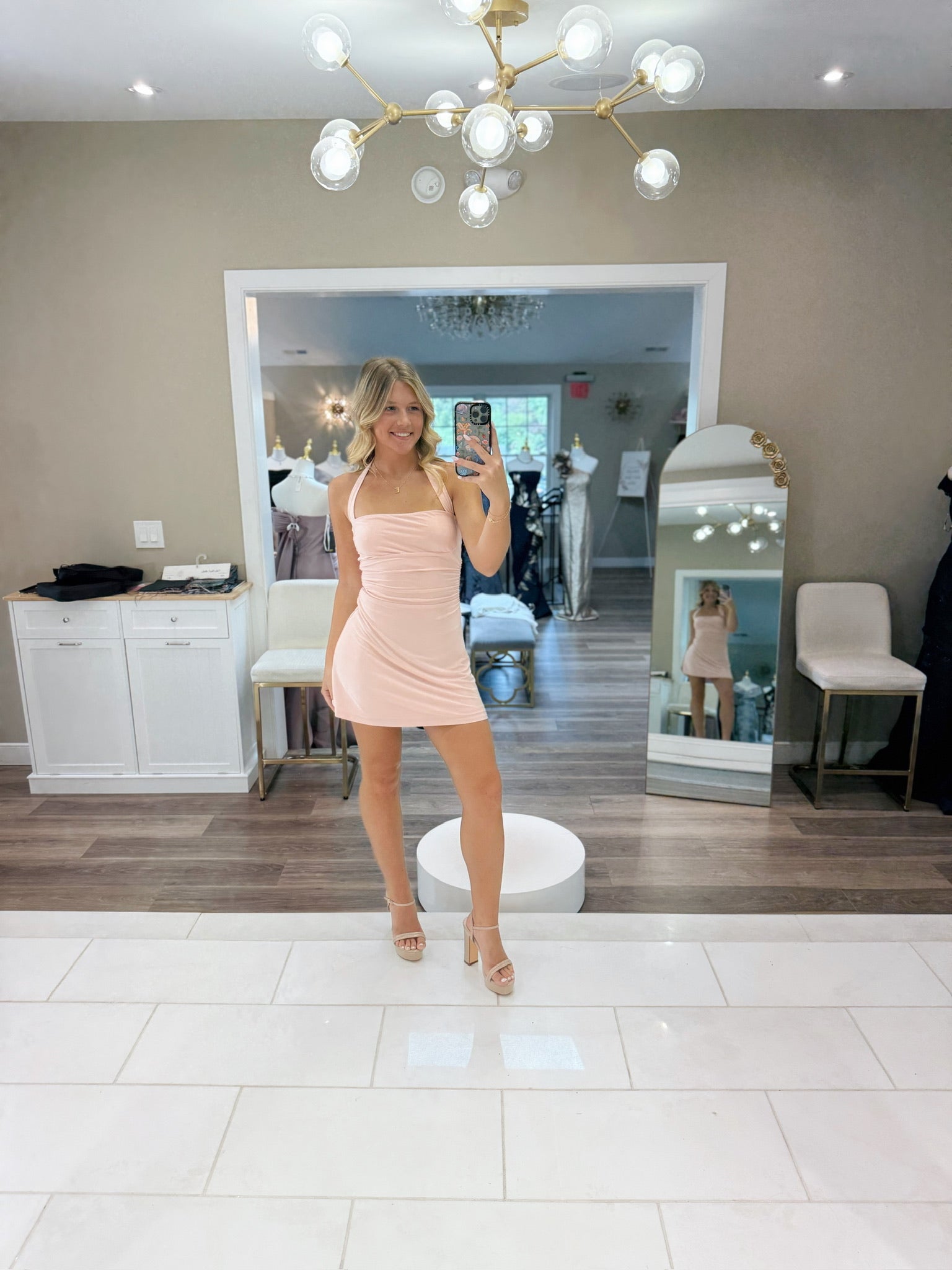 Perfect Fit Mini Dress Blush