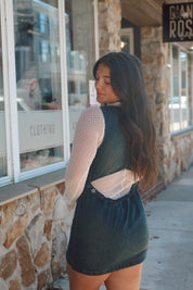 Atlas Denim Mini Dress in Vintage Indigo by Free People