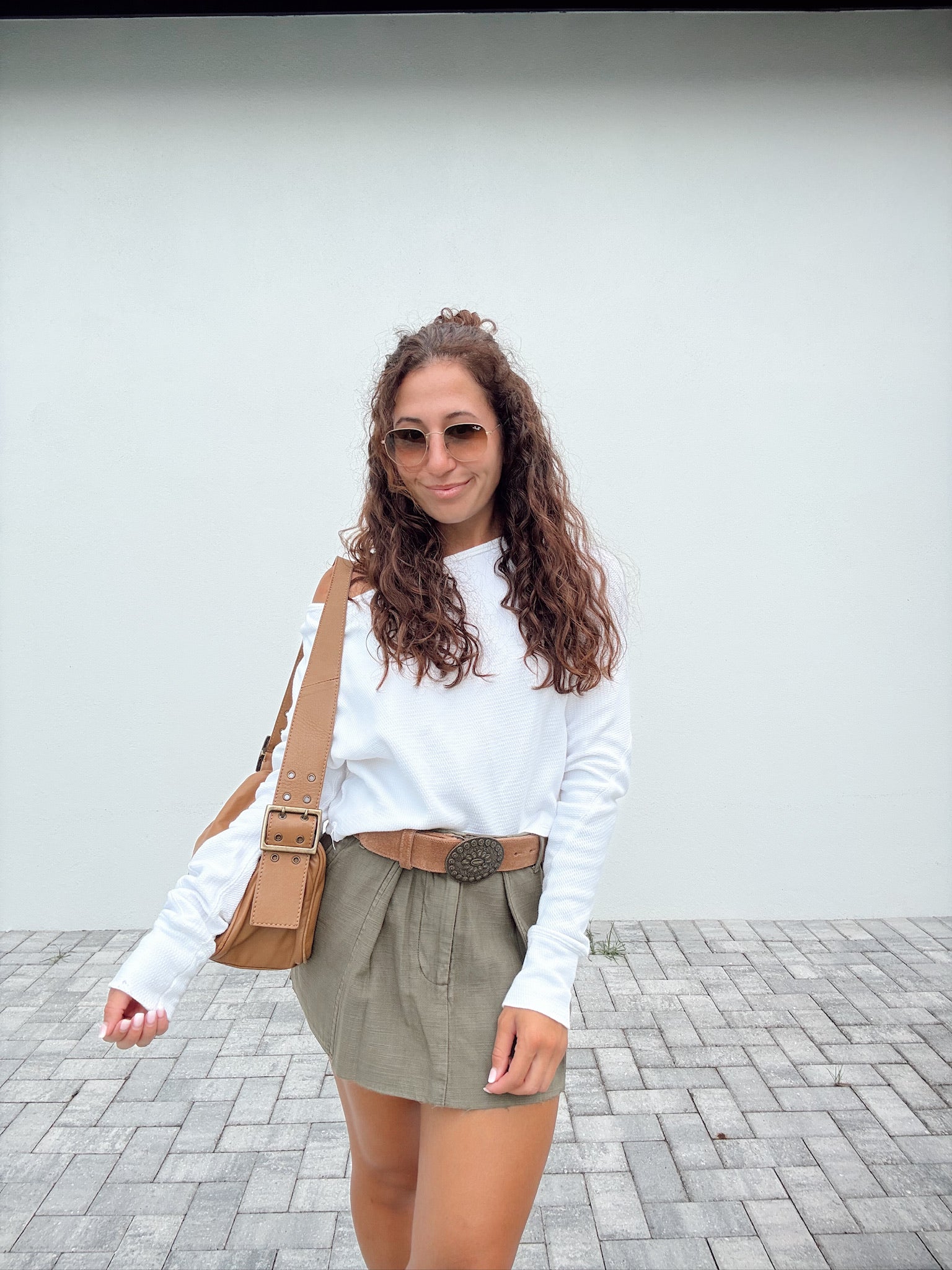 Riverfront Surplus Mini Skirt | Beech Leaves | Free People