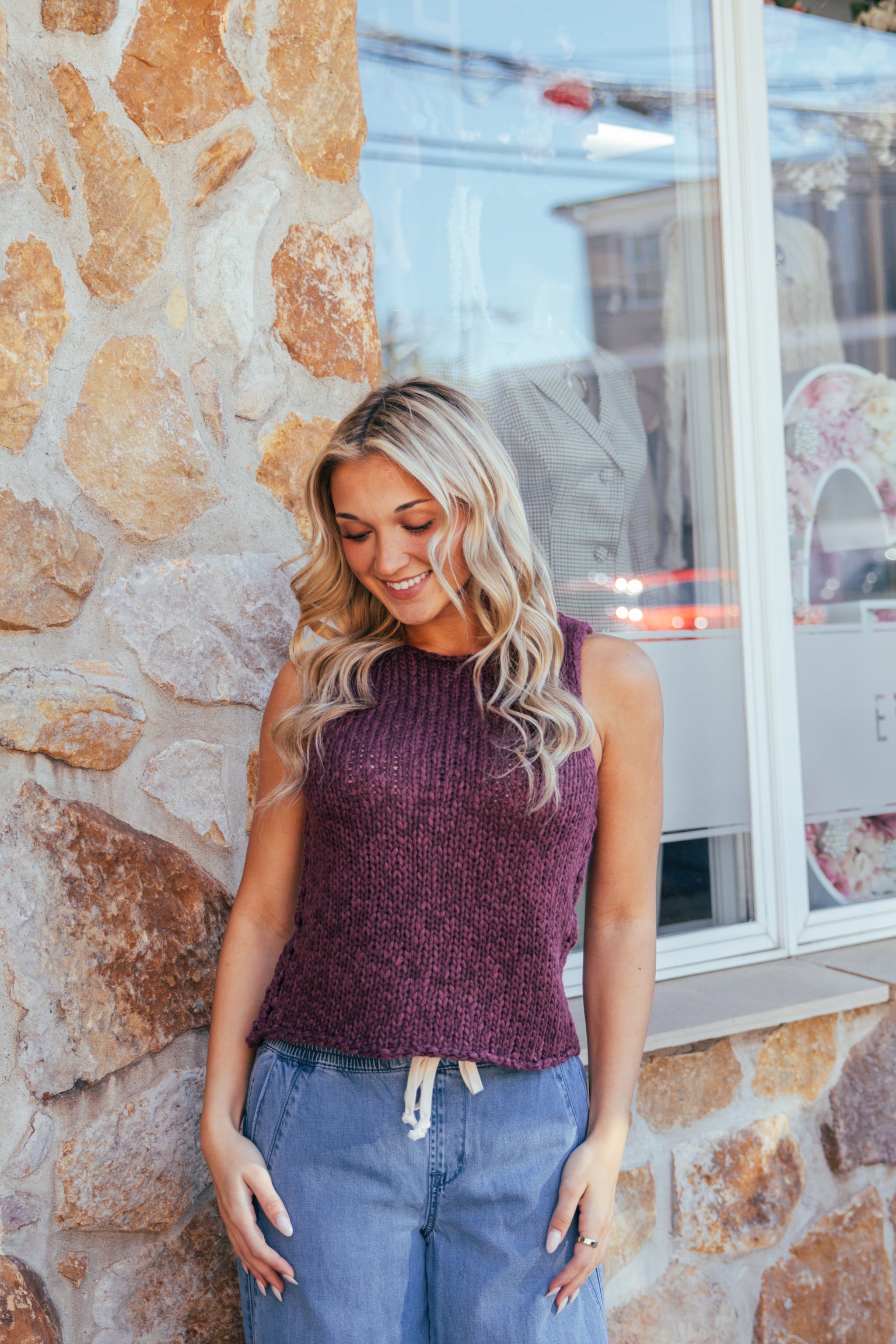 We The Free Opal Knit Tank | Sangria