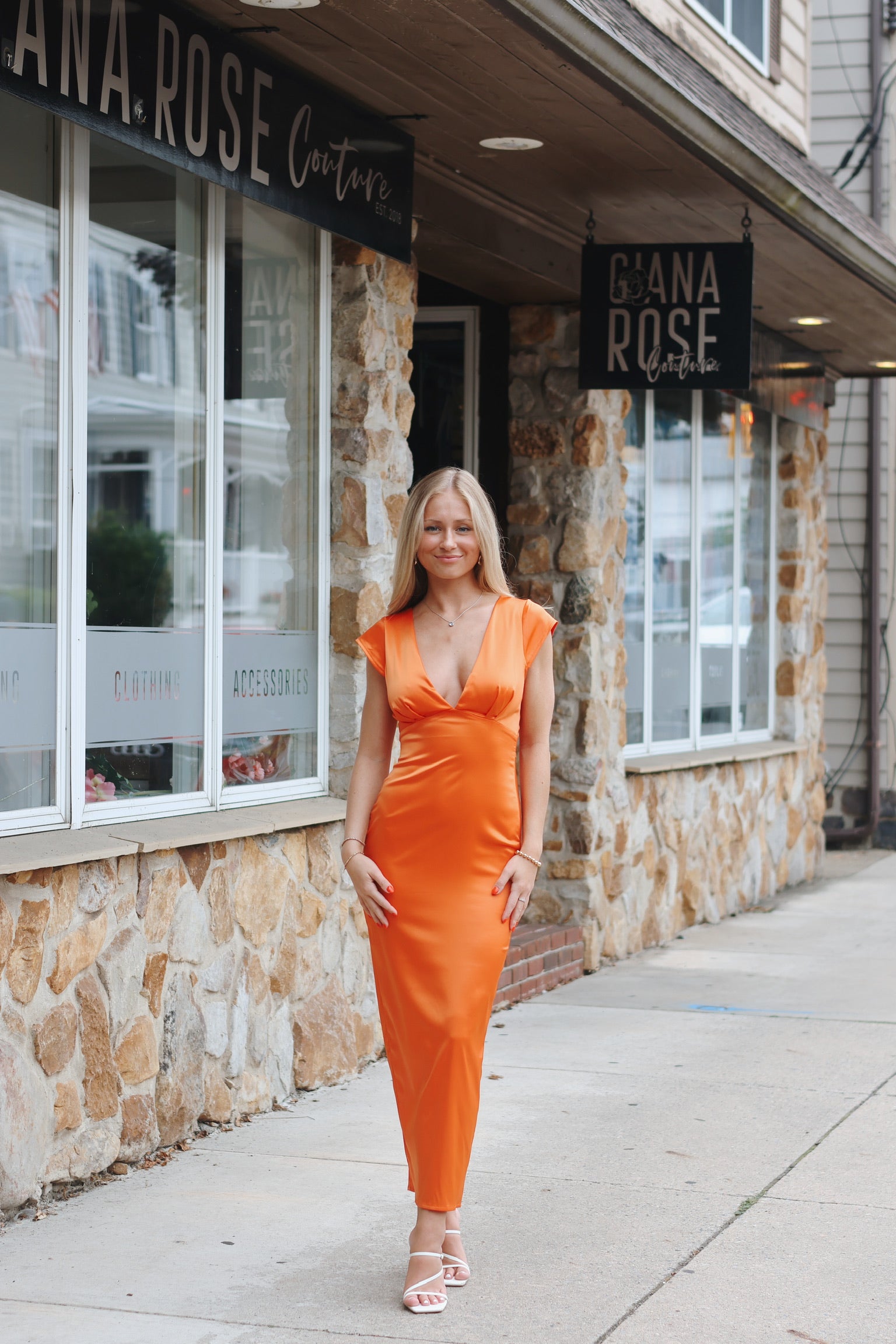 maxi orange satin dress Rust Orange Strapless Satin Maxi Dress | Womens | Large | 100% Polyester | Lulus | Homecoming