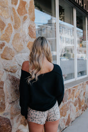 See Me V-Neck Knit Pullover | Black | Free People