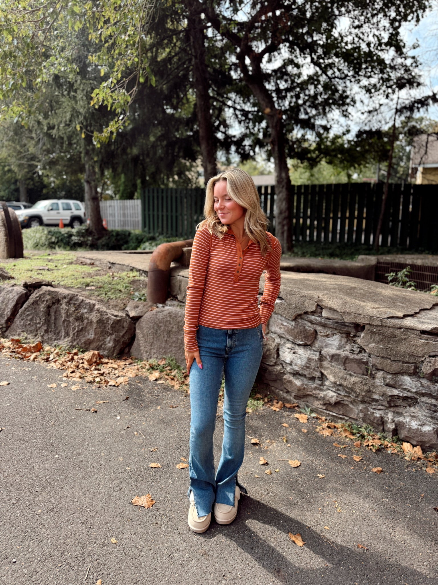 Lake Henley Stripe Cinnamon Combo FP
