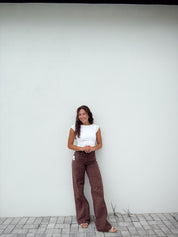 We the Free Libre Wide-Leg Denim Jeans Rum Running