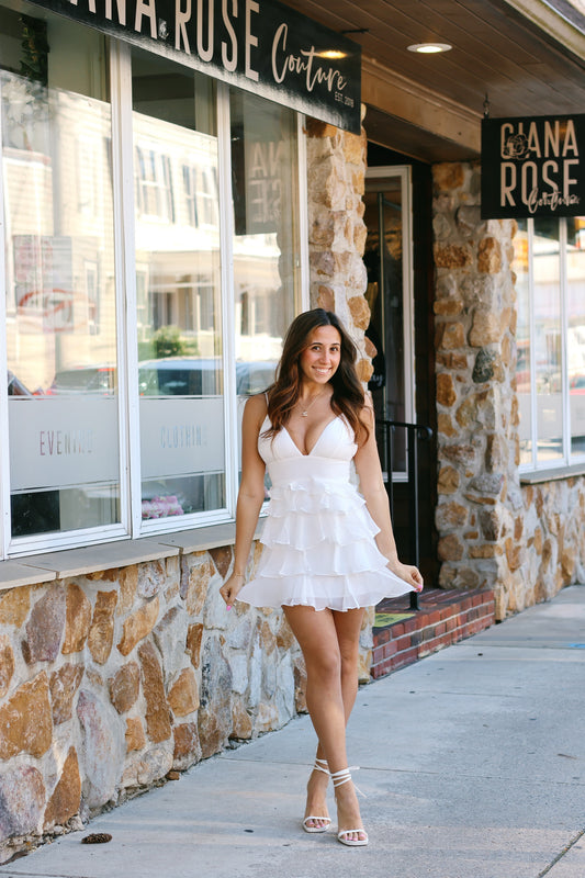 Kayla Mini Dress Ivory
