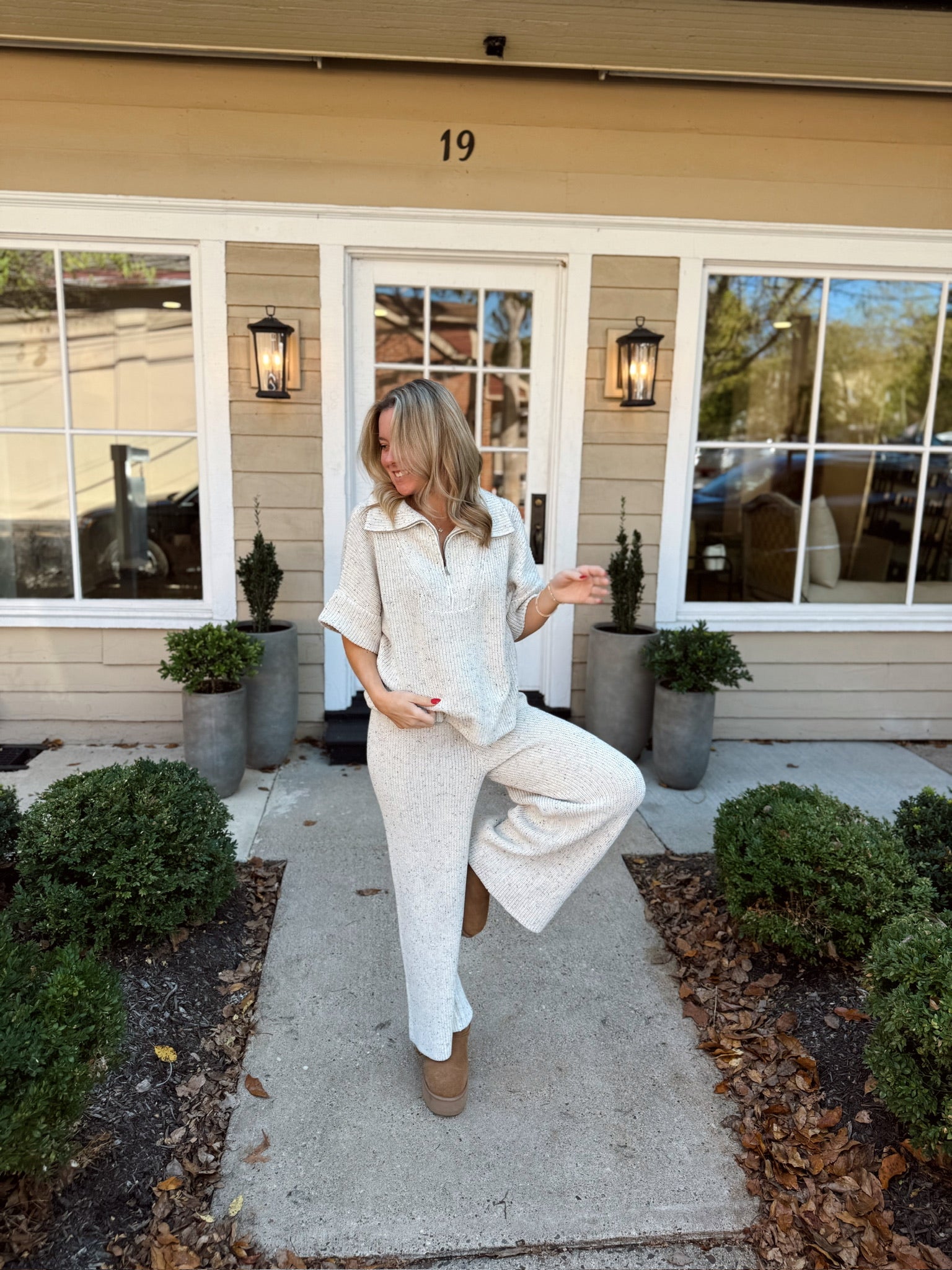 Salt and Pepper Sweater Set