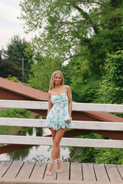 In The Clouds Romper Floral Mint