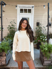 Paradise Found Suede Skort Caramel Cafe FP