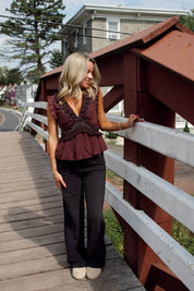 Dream On Beaded Tank Chocolate Combo FP