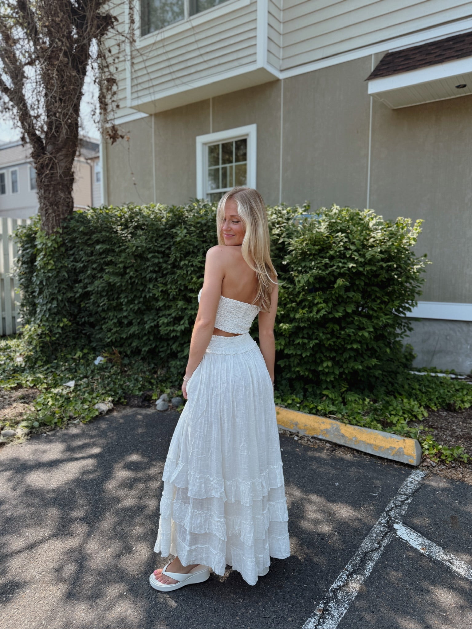 Brynn Maxi Skirt White FP