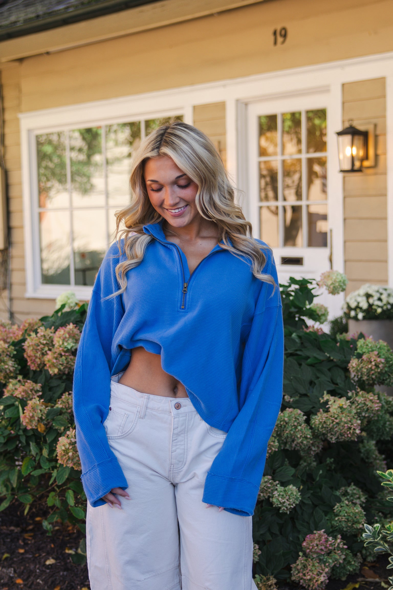 We The Free Celeste Quarter Zip | Bluebell
