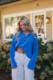 We The Free Celeste Quarter Zip | Bluebell