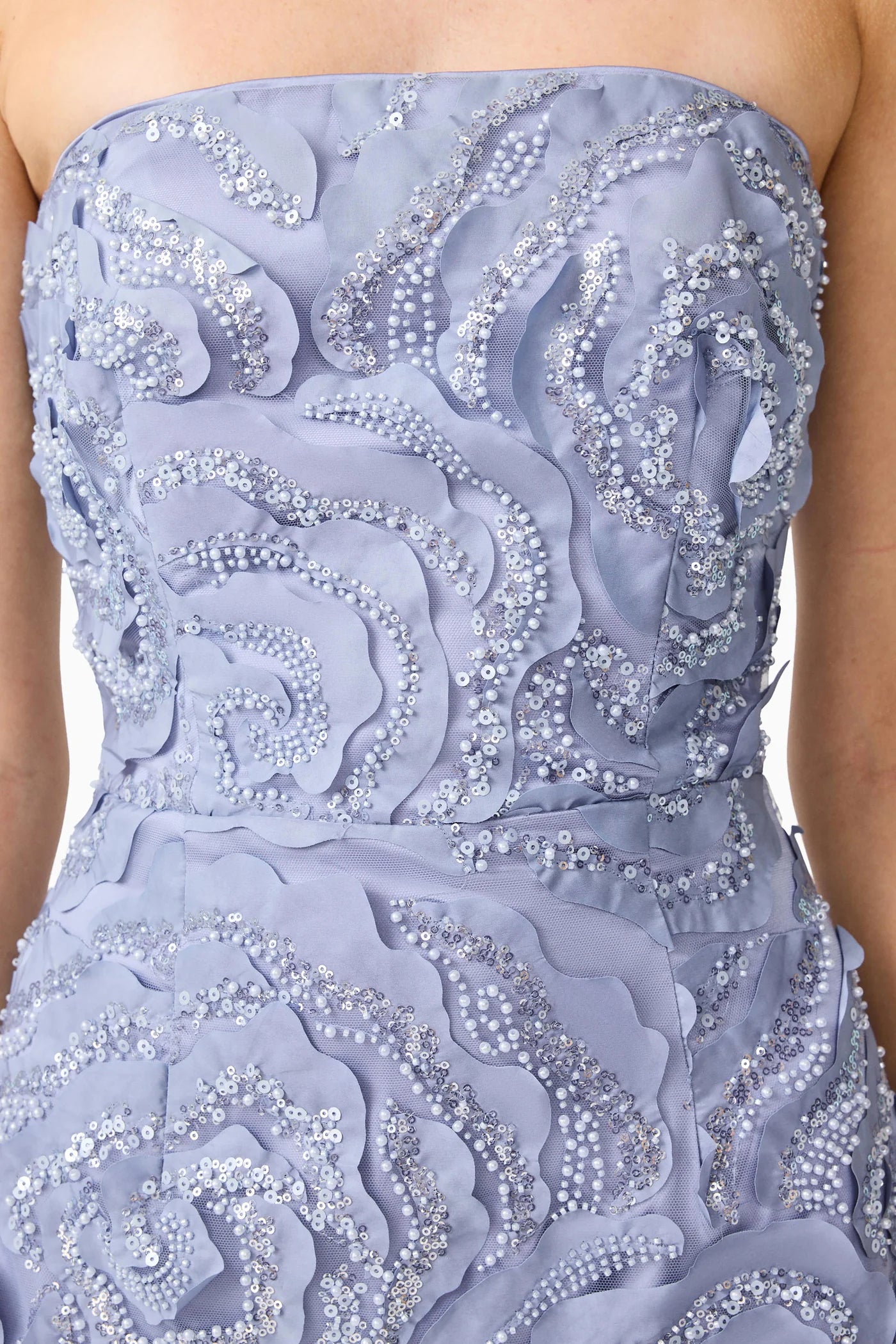 Elisa Column Midi Dress in Steel Blue by Elliatt