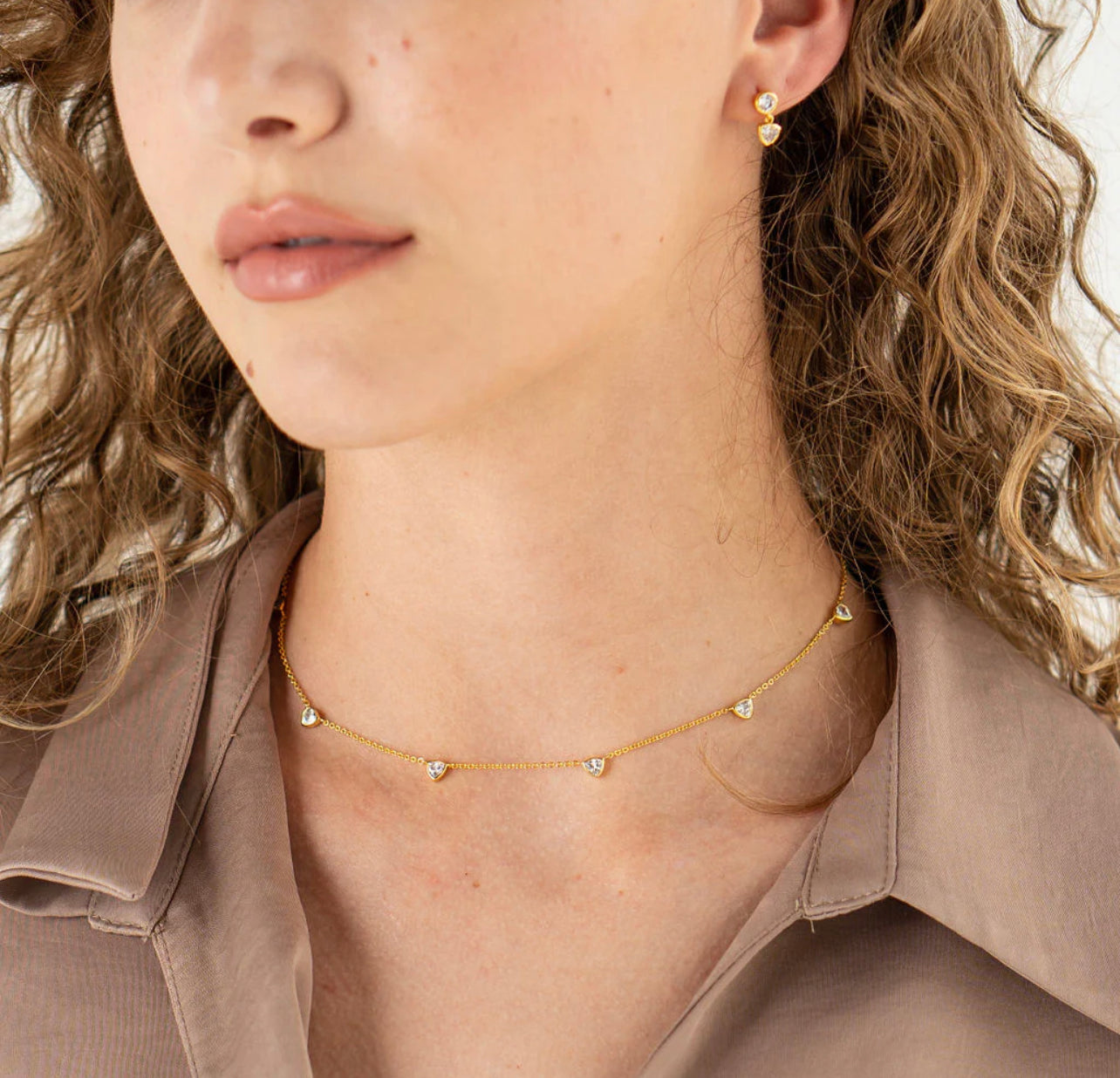CZ Drop Necklace