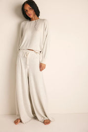 Dream State Pants by Free People in Heather Grey