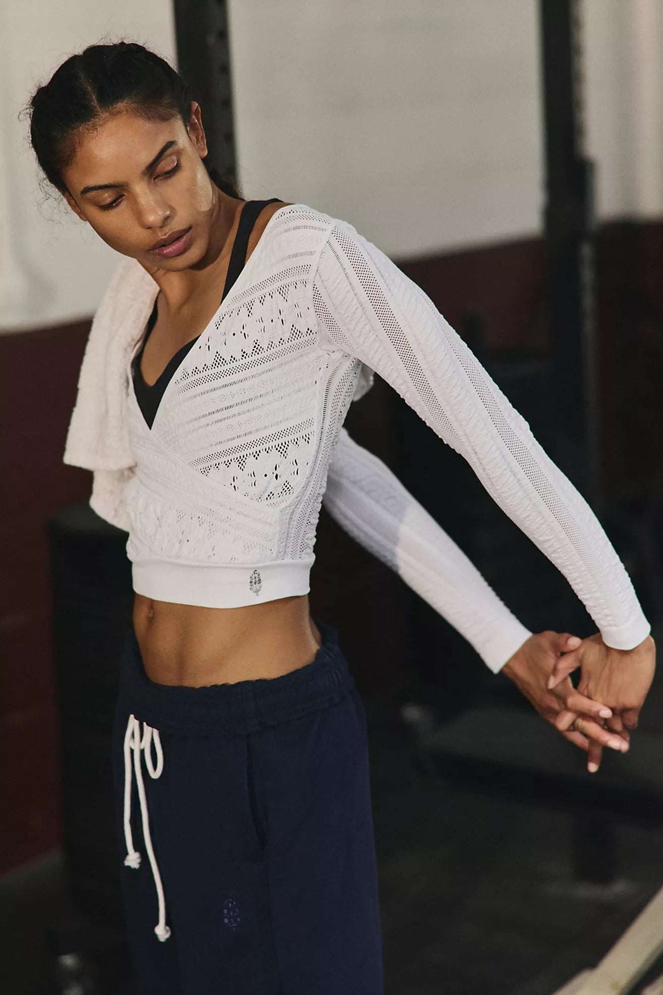 Vixen Long Sleeve Layer in White Free People