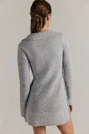 Milena Mini Dress Heather Gray